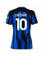 Ženski Nogometna dresi replika Inter Milan Lautaro Martinez #10 Domači 2023-24 Kratek rokav